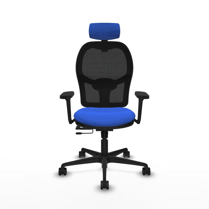 PIQUERAS Y CRESPO Silla de oficina Jorquera con mecanismo Sincro/Traslack Azul y Negro PIQUERAS Y CRESPO Silla de oficina Jorquera con mecanismo Sincro/Traslack Azul y Negro