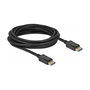 DeLOCK Cable DisplayPort 2.0 3 m, 10K 60 Hz 54 Gbps, 10240 x 4320 Pixeles, Conectores Macho Dorados, Negro