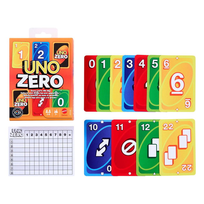 UNO Zero Juego de Cartas