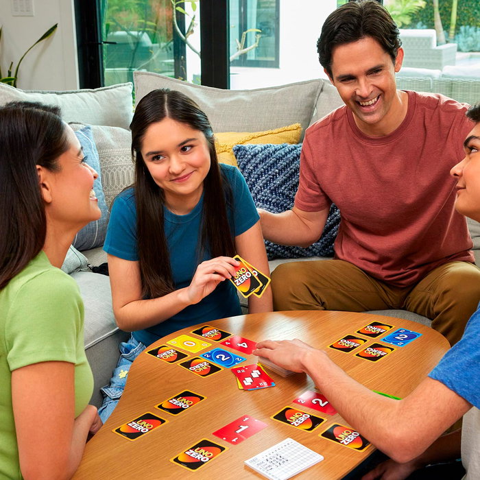 Mattel Games UNO Zero Jhh48 Juego de Cartas para Niños y Adultos