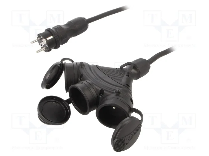 KEL Prolongador de alimentación H05RR-F 3G1,5mm2 50m Negro KEL Prolongador de alimentación H05RR-F 3G1,5mm2 50m Negro
