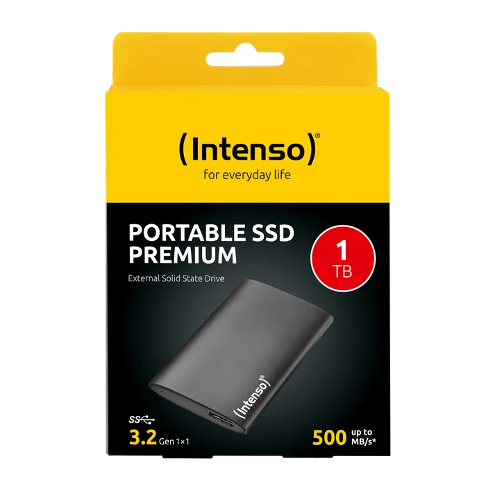 Intenso Premium Edition SSD Externo 1 TB Negro Intenso Premium Edition SSD Externo 1 TB Negro