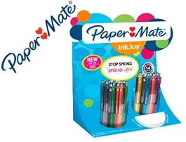 Papermate Inkjoy Bolígrafo Retractil Gel Pen Tinta Gel Trazo 0,7 mm Expositor 60 Unidades Colores Surtidos
