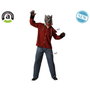 Disfraz de Hombre Lobo Adulto con Camisa a Cuadros Rasgada y Pantalón - Gris - Tallas XS-S