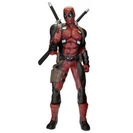 Neca Figura Marvel Deadpool Tamaño Real 1:1 Life-Size - Réplica de Colección de 182 cm en Gomaespuma Pintada a Mano