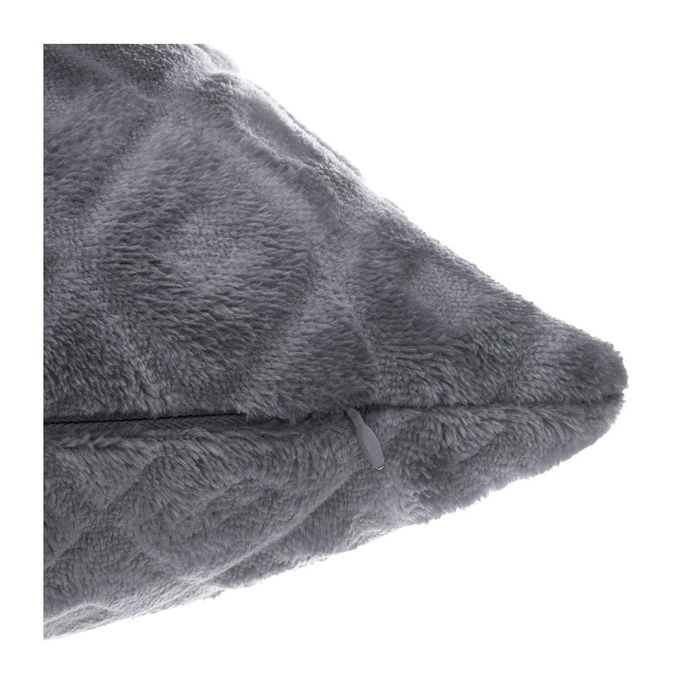 Atmosphera Cojín Modelo Flan 3D 40 x 40 cm Gris Oscuro Poliéster