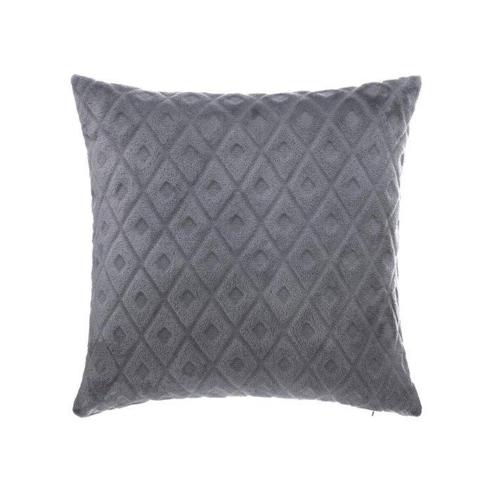 Atmosphera Cojín modelo Flan 3D Gris oscuro 40 x 40 cm Atmosphera Cojín modelo Flan 3D Gris oscuro 40 x 40 cm