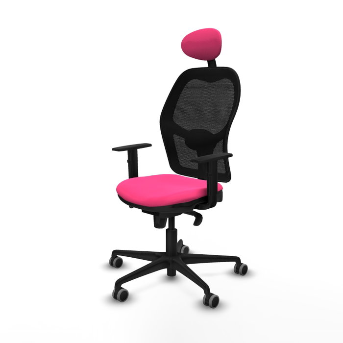 PIQUERAS Y CRESPO Silla de oficina Jorquera Rosa y Negra PIQUERAS Y CRESPO Silla de oficina Jorquera Rosa y Negra