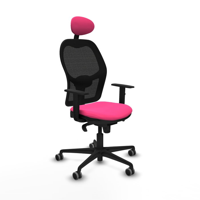 PIQUERAS Y CRESPO Silla de oficina Jorquera Rosa y Negra PIQUERAS Y CRESPO Silla de oficina Jorquera Rosa y Negra