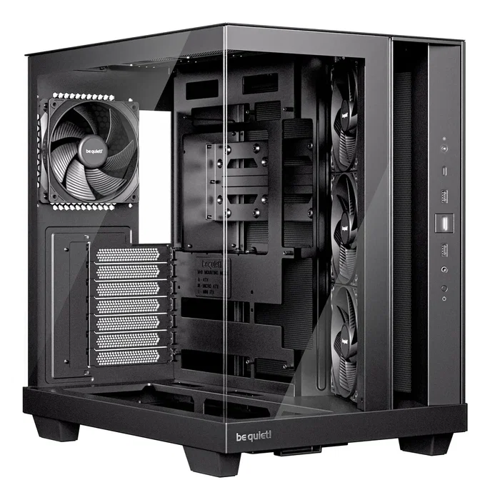 be quiet! Light Base 500 Caja PC Torre Media Gaming ATX Ventana Lateral ARGB Negro Sin Fuente Ref. BGW83