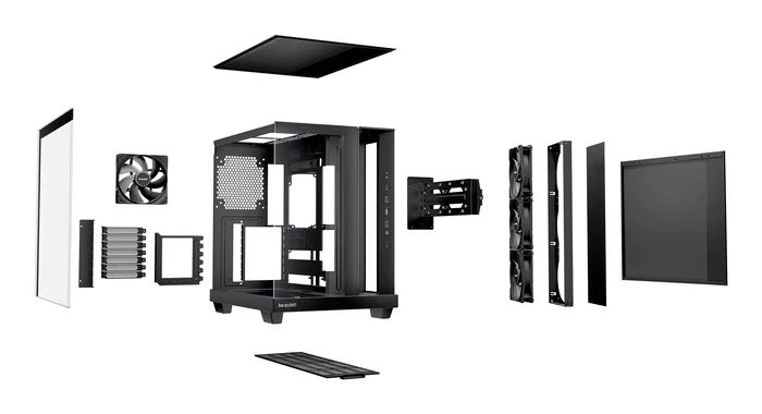 be quiet! Light Base 500 Caja PC Torre Media Gaming ATX Ventana Lateral ARGB Negro Sin Fuente Ref. BGW83