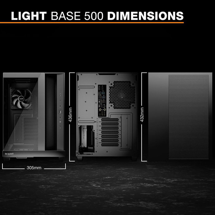 be quiet! Light Base 500 Negro