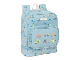 Safta Mochila infantil preescolar con asas, dimensiones 280x220x80 mm, colección Safta preescolar