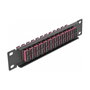 DeLOCK Patchpanel de Fibra Óptica 10″ 12 Puertos SC Duplex Negro/Violeta