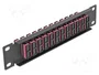 DeLOCK Patchpanel de Fibra Óptica 10″ 12 Puertos SC Duplex Negro/Violeta