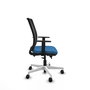 PIQUERAS Y CRESPO Silla de oficina Haches Azul claro y Negro