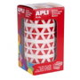 Apli Gomets Triangulares Rojos 10,5 mm Rollo de 6.136 Unidades