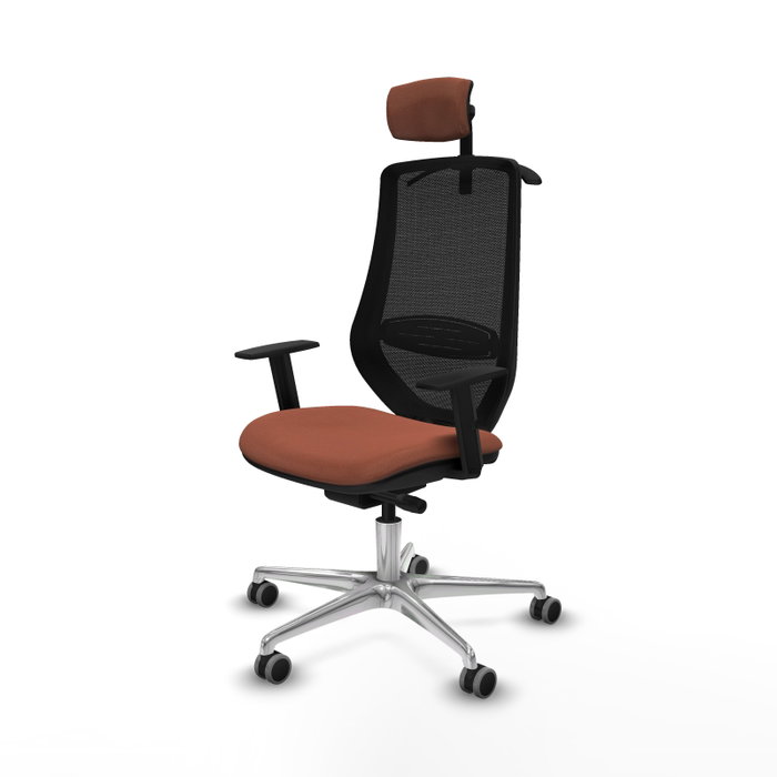PIQUERAS Y CRESPO Silla de oficina Mardos con mecanismo Sincro/Traslack Marrón y Negro PIQUERAS Y CRESPO Silla de oficina Mardos con mecanismo Sincro/Traslack Marrón y Negro