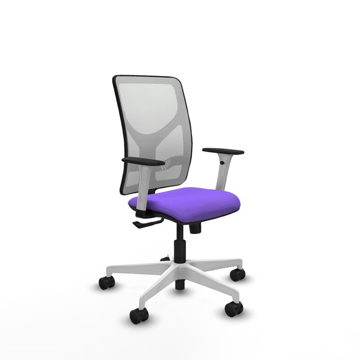 PIQUERAS Y CRESPO Silla de oficina Motilla con mecanismo Sincro, Lila y Blanco PIQUERAS Y CRESPO Silla de oficina Motilla con mecanismo Sincro, Lila y Blanco
