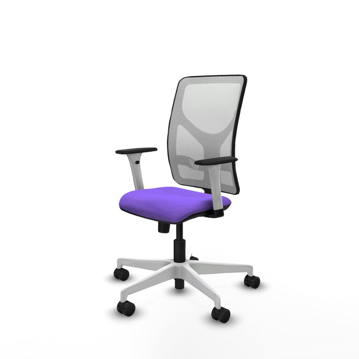 PIQUERAS Y CRESPO Silla de oficina Motilla con mecanismo Sincro, Lila y Blanco PIQUERAS Y CRESPO Silla de oficina Motilla con mecanismo Sincro, Lila y Blanco