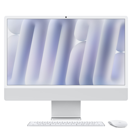 Apple iMac 24 Pulgadas Retina 4,5K M4 16GB 256GB SSD Plata Cristal Nanotexturizado