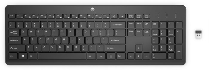 HP 230 Teclado Inalámbrico Diseño Plano Layout UK Negro Oficina HP 230 Teclado Inalámbrico Diseño Plano Layout UK Negro Oficina