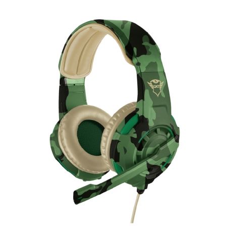 AURICULARES CON MICRÓFONO TRUST GAMING GXT 310C RADIUS JUNGLA CAMUFLAJE - DRIVERS 40 MM - CABLE 1M PARA CONSOLAS / ALARGADOR 1M PARA PC-JACK 3.5MM AURICULARES CON MICRÓFONO TRUST GAMING GXT 310C RADIUS JUNGLA CAMUFLAJE - DRIVERS 40 MM - CABLE 1M PARA CONSOLAS / ALARGADOR 1M PARA PC-JACK 3.5MM
