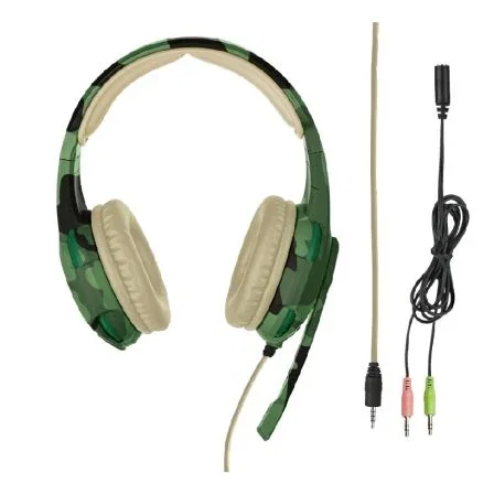 AURICULARES CON MICRÓFONO TRUST GAMING GXT 310C RADIUS JUNGLA CAMUFLAJE - DRIVERS 40 MM - CABLE 1M PARA CONSOLAS / ALARGADOR 1M PARA PC-JACK 3.5MM AURICULARES CON MICRÓFONO TRUST GAMING GXT 310C RADIUS JUNGLA CAMUFLAJE - DRIVERS 40 MM - CABLE 1M PARA CONSOLAS / ALARGADOR 1M PARA PC-JACK 3.5MM
