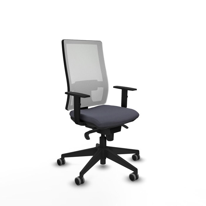 PIQUERAS Y CRESPO Silla de oficina Horna con mecanismo Sincro Gris oscuro y Blanco PIQUERAS Y CRESPO Silla de oficina Horna con mecanismo Sincro Gris oscuro y Blanco