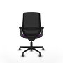 PIQUERAS Y CRESPO Silla de oficina Mardos con mecanismo Sincro/Traslack, Morado y Negro