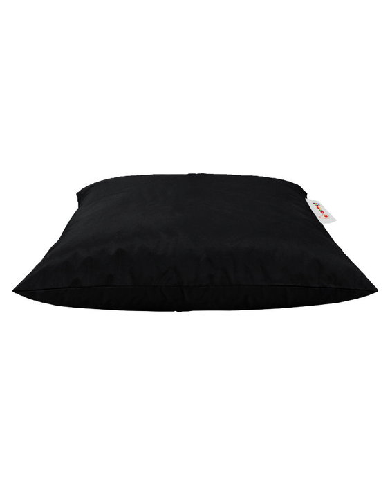 Atelier Del Sofa Cojín Pouf Negro 40x40 cm, Comodidad y Estilo para Interiores y Exteriores, Tejido Impermeable de Poliéster