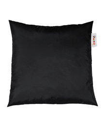 Atelier Del Sofa Cojín Pouf Negro 40x40 cm, Comodidad y Estilo para Interiores y Exteriores, Tejido Impermeable de Poliéster