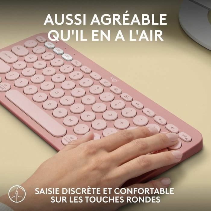 Logitech Pebble Keys 2 M380s Teclado inalámbrico Rosa Bluetooth con Easy-Switch Logitech Pebble Keys 2 M380s Teclado inalámbrico Rosa Bluetooth con Easy-Switch