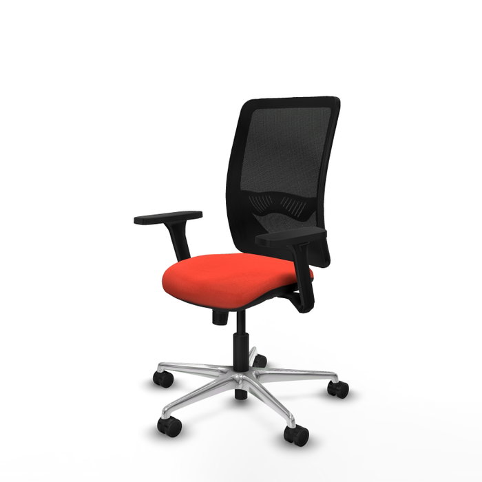 PIQUERAS Y CRESPO Silla de oficina Zulema con mecanismo Sincro, Naranja oscuro y Negro PIQUERAS Y CRESPO Silla de oficina Zulema con mecanismo Sincro, Naranja oscuro y Negro