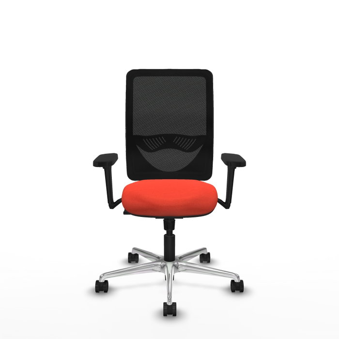PIQUERAS Y CRESPO Silla de oficina Zulema con mecanismo Sincro, Naranja oscuro y Negro PIQUERAS Y CRESPO Silla de oficina Zulema con mecanismo Sincro, Naranja oscuro y Negro