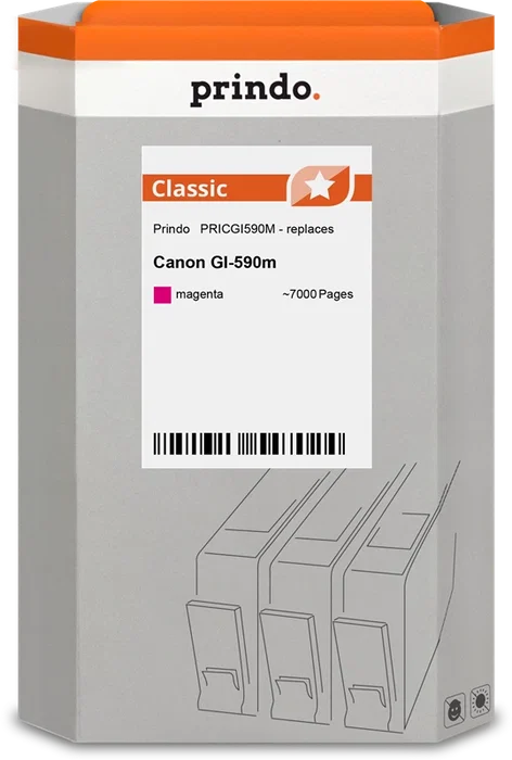 Prindo Cartucho de tinta magenta PRICGI590M Classic Prindo Cartucho de tinta magenta PRICGI590M Classic