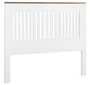 DKD Home Decor Cabecero Cama Urban Blanco Marrón 3 x 135 x 165 cm