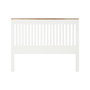 DKD Home Decor Cabecero Cama Urban Blanco Marrón 3 x 135 x 165 cm