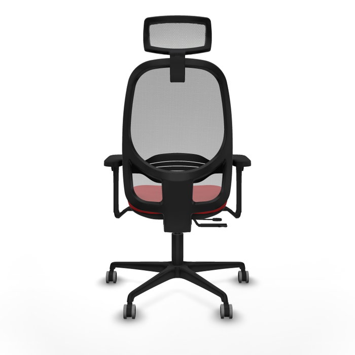 PIQUERAS Y CRESPO Silla de oficina Cilanco Rojo/Gris con Brazos 3D