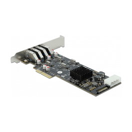 DeLOCK 89008 Tarjeta PCI Express x4 a 4 x USB 3.2 Gen 1 y SATA