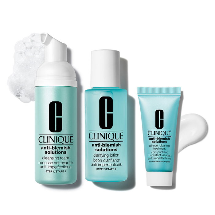 Clinique Anti-Blemish Solutions 3-Step Skin Care System Estuche 3 pz Clinique Anti-Blemish Solutions 3-Step Skin Care System Estuche 3 pz