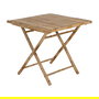 Mesa Auxiliar Natural Bambú 80 X 80 X 75 cm
