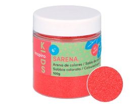 Sarena Arena de colores rojo fuerte 100g