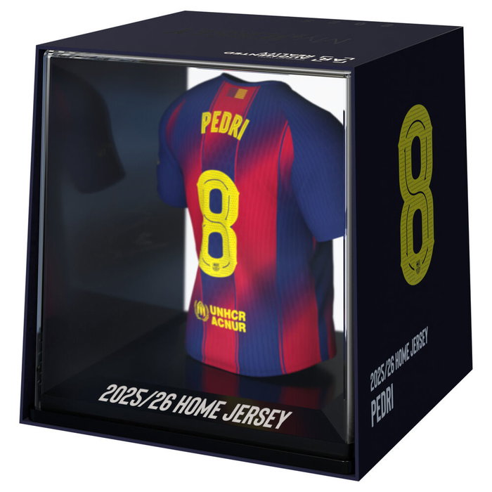 BANBO TOYS Figura Mini Camiseta Pedri FC Barcelona Vinilo Acrílico Plástico Biodegradable Estuche 9.5cm