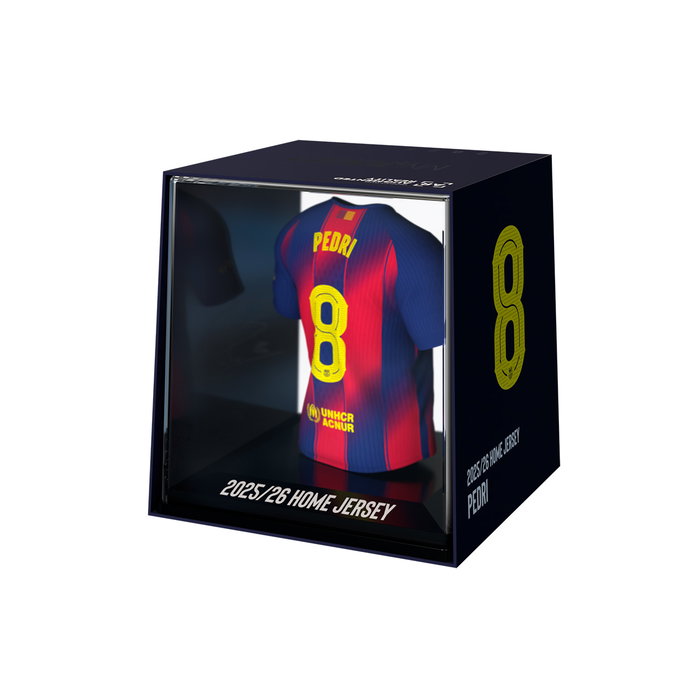 Banbo Toys Figura Camiseta Pedri FC Barcelona 2025/26 Home 44My00013 en Vinilo, Acrílico y Plástico Biodegradable