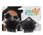 Gafas Estrella Plateado Unisex Adulto para Cantante, Disfraz 70s, Pop, Glam