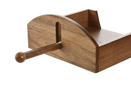DKD Home Decor Servilletero Natural Madera Acacia 21 x 19 x 8.8 cm