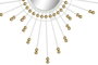 DKD Home Decor Espejo Glam Blanco Dorado 80 x 80 cm