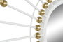 DKD Home Decor Espejo Glam Blanco Dorado 80 x 80 cm