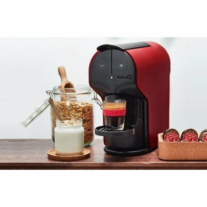 Delta Cafetera de cápsulas Delta Quick roja